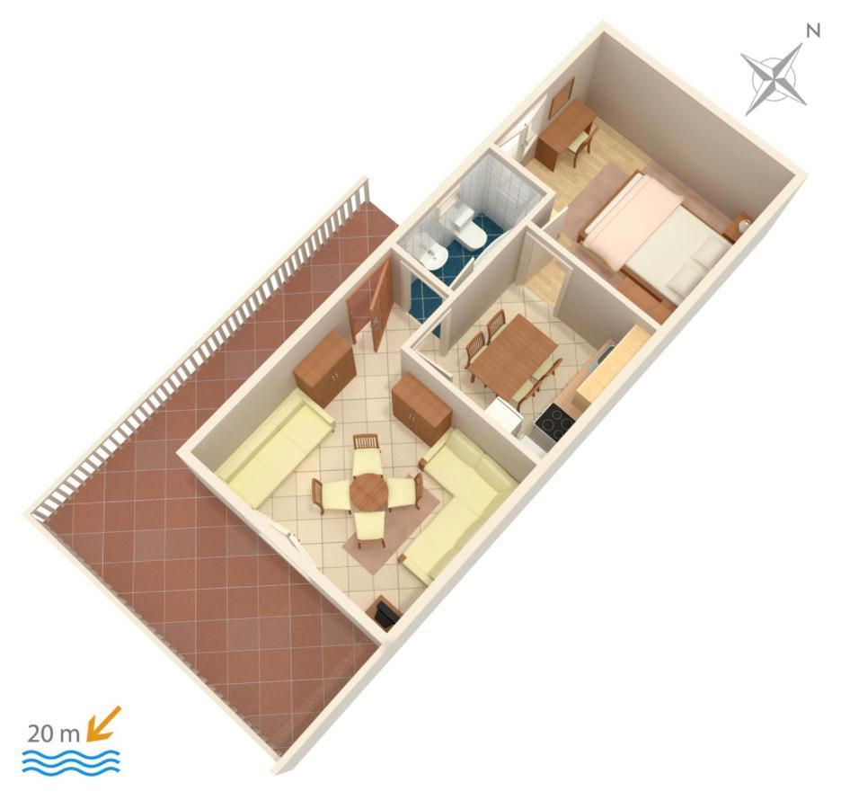 Apartment Milna 2461C Rukavac  Kültér fotó